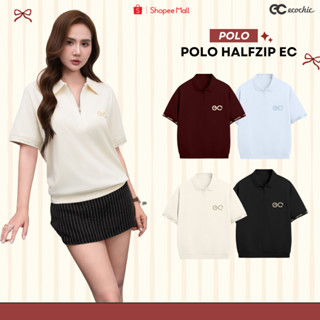 Áo Polo MONARQUE ECOCHIC Logo Cao su 3D Bo Gấu Nhẹ Bo Tay Rib Dệt Chữ Chính Hãng Unisex Nam Nữ Định Lượng 260grm B164