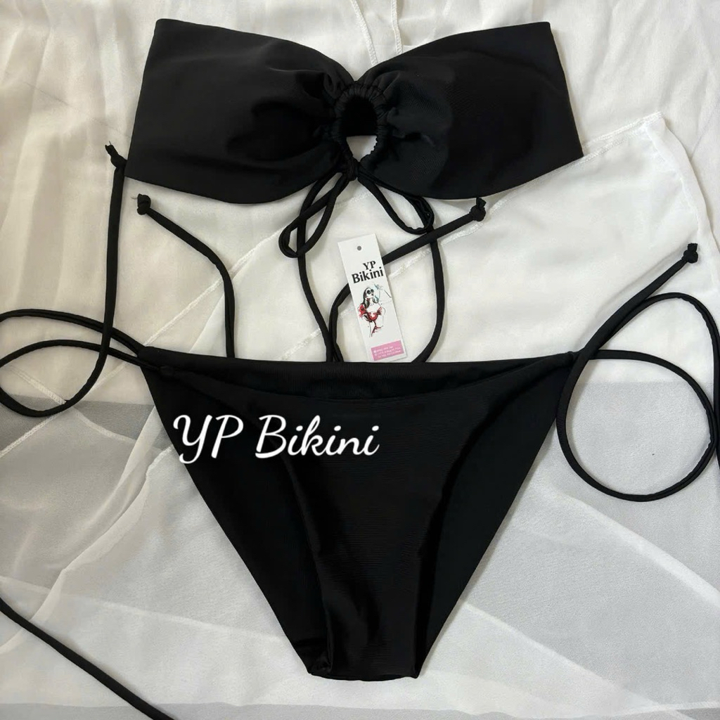 Bikini 2 mảnh áo bản ngang quần kín Mông ( che tên) | BigBuy360 - bigbuy360.vn