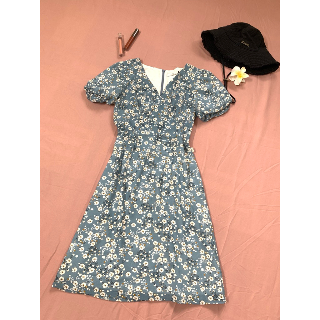 Váy hoa nhí tay bồng (Tiin Store 99% new)