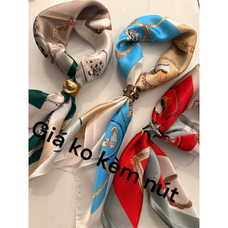 Khăn turban lụa vuông mini size 58x58cm - Maben