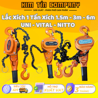  Palang xích lắc tay 1 tấn pa lăng lắc tay palang xích kéo tay - KIM TÍN COMPNAY 