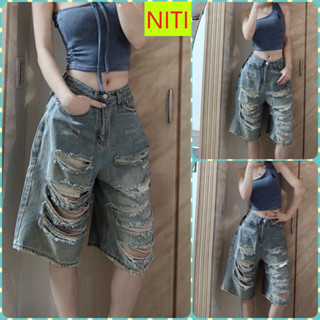   NCTD2517  QUẦN JEANS NGỐ LỬNG NỮ LƯNG CAO RÁCH CÀO TẢ TƠI ĐÙI MÀU XANH LAI CUỐN SIÊU MÁT MẺ XỊN SÒ HOT HIT 