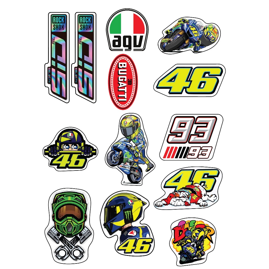 Sticker 3D, Sticker Dán Điện Thoại Bộ Vua Tốc Độ, Sticker 3D Nổi Trang Trí Mọi Bề Mặt
