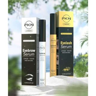Combo dưỡng mi, dưỡng mày FKN PLUS 6ml - Dưỡng chất x5 lần phiên bản cũ hiệu quả sau 7 ngày sử dụng