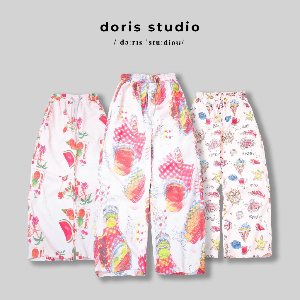 [Deal mở bán] Doris / Quần Flannel Doris hoạ tiết / form unisex