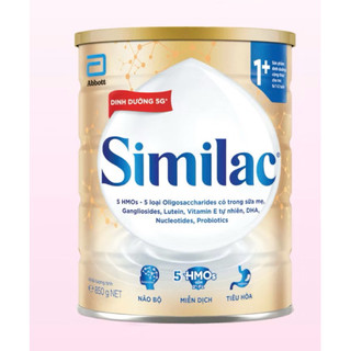  Sữa Bột Abbott Similac 1+ Dinh Dưỡng 5G Lon 850g Cho Bé 1-2 Tuổi Hỗ Trợ Não Bộ Miễn Dịch 