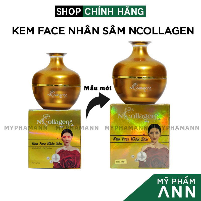  Kem Face Nhân Sâm N Collagen chính hãng - Kem dưỡng trắng da mặt làm mờ thâm nám - 8938526572027 