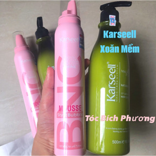 Gel bọt giữ nếp Tóc Xoăn, Tạo kiểu dưỡng tóc uốn xoăn Karseell 200ml/500ml