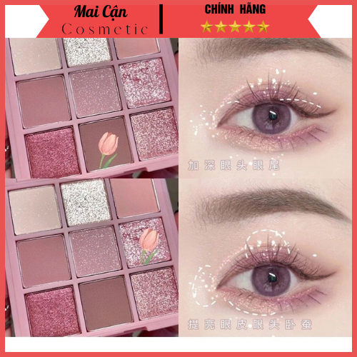 Phấn mắt DIKALU  ánh nhũ  nội địa trung 9 màu nội địa trung