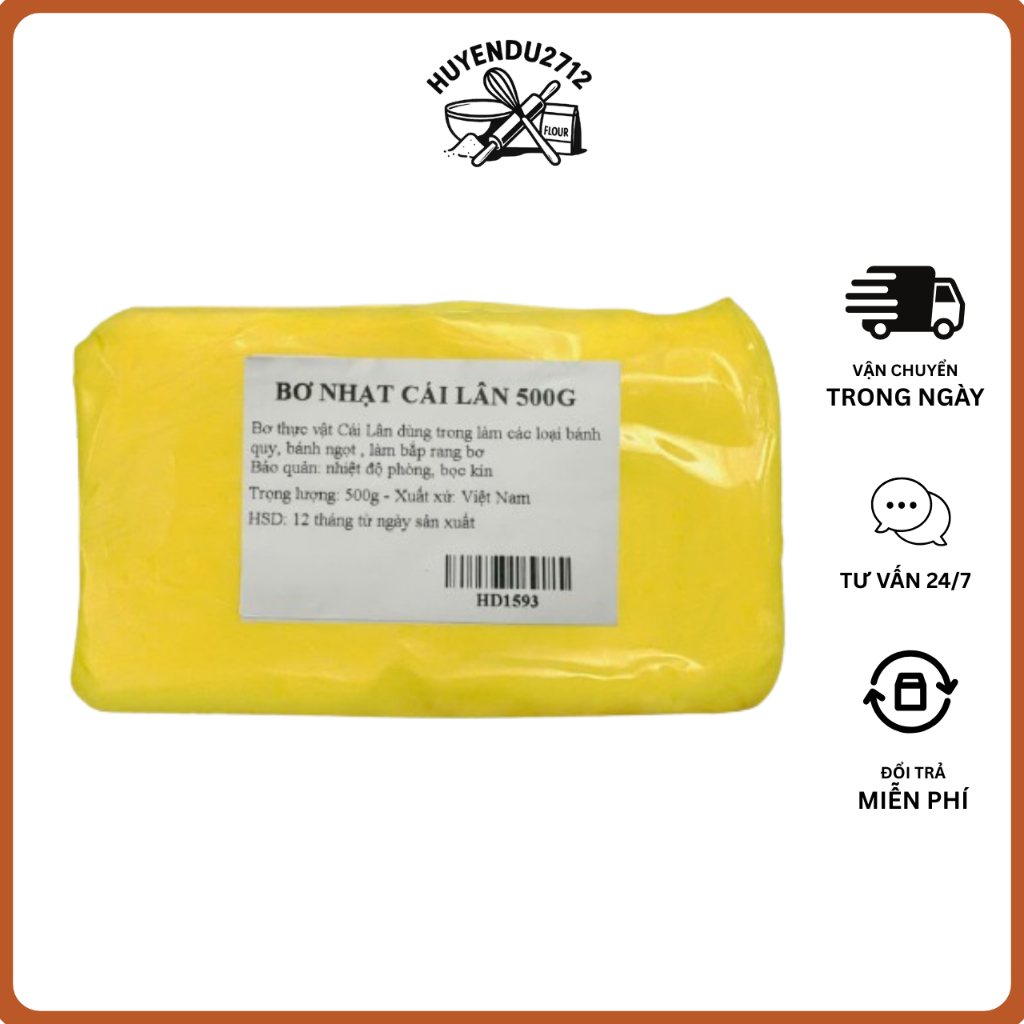 Bơ thơm cái lân / bơ nhạt Saletellite 200g - 500g ( MS 537)