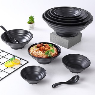 [PHÍP NHÁM CAO CẤP] BÁT LOE SÂU, TÔ LOA NHỰA NHÁM ĐEN DÀY ĐẸP, BÁT ĐỰNG BÚN, PHỞ, BÁT ĐỰNG THỰC PHẨM HÀNG ĐẸP
