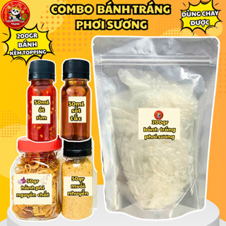 Combo Bánh Tráng Phơi Sương Muối Nhuyễn Hành Phi Gia Vị Nước Sốt - Tiệm Bánh Tráng Cute