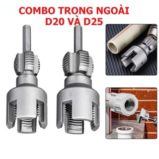 Bộ Tạo Ren 2 Chiều Cho Ống Nhiệt Ống PPR D20 D25 – Cả Ren Trong & Ren Ngoài 2 trong 1 