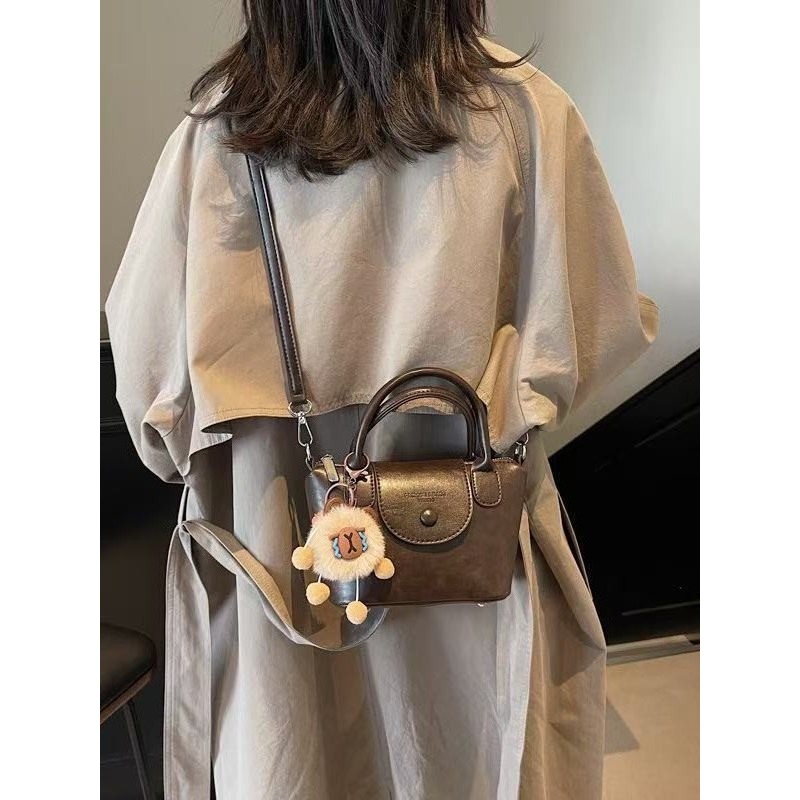[Tặng Charm Gấu]Túi Xách Nữ Dáng Hộp "Luxe Pearl"   – Khóa Cài Kim Loại CUN255 | BigBuy360 - bigbuy360.vn