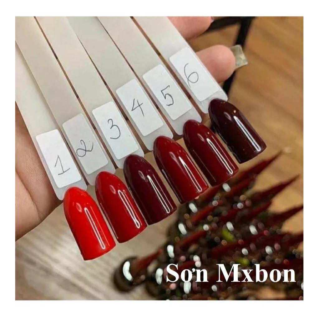 Sơn Móng Tay Gel Mx Bon 𝗧𝗼𝗻𝗲 Đ𝗼̉ Bóng Mướt