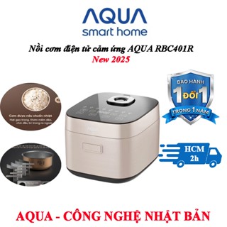 Nồi cơm điện tử cảm ứng AQUA RBC401R 1,5L - 10 chế độ nấu đa năng - BH đổi mới trong 1 năm