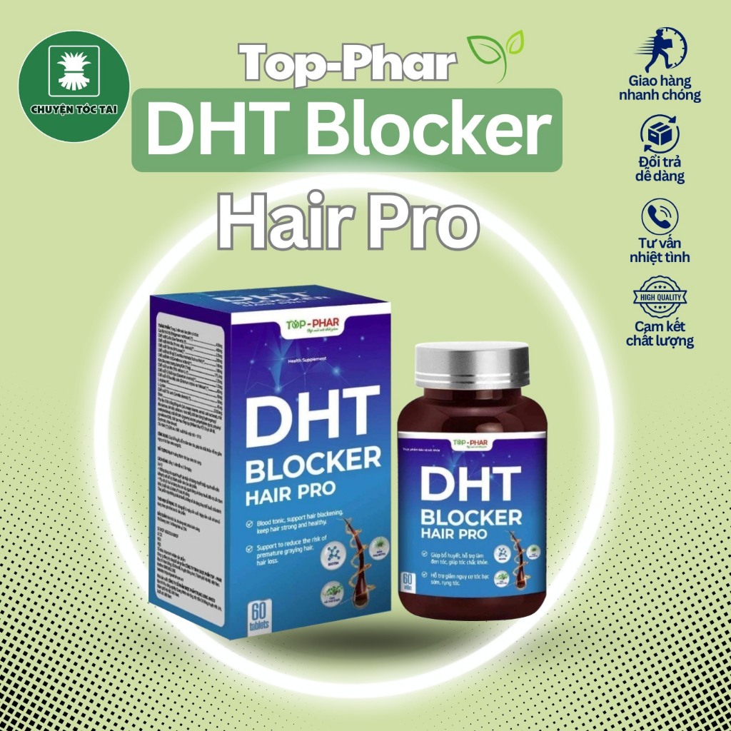 DHT Blocker Hair Pro hỗ trợ mọc tóc, giảm rụng tóc