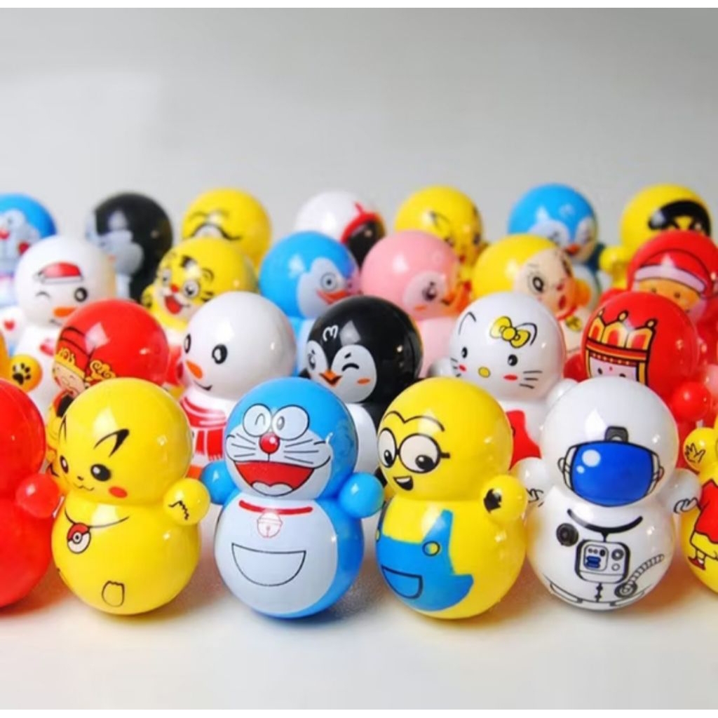 Giá Sỉ 100 Con Lật Đật mini nhiều hình ảnh dễ thương cho bé yêu chơi đùa thoải mái