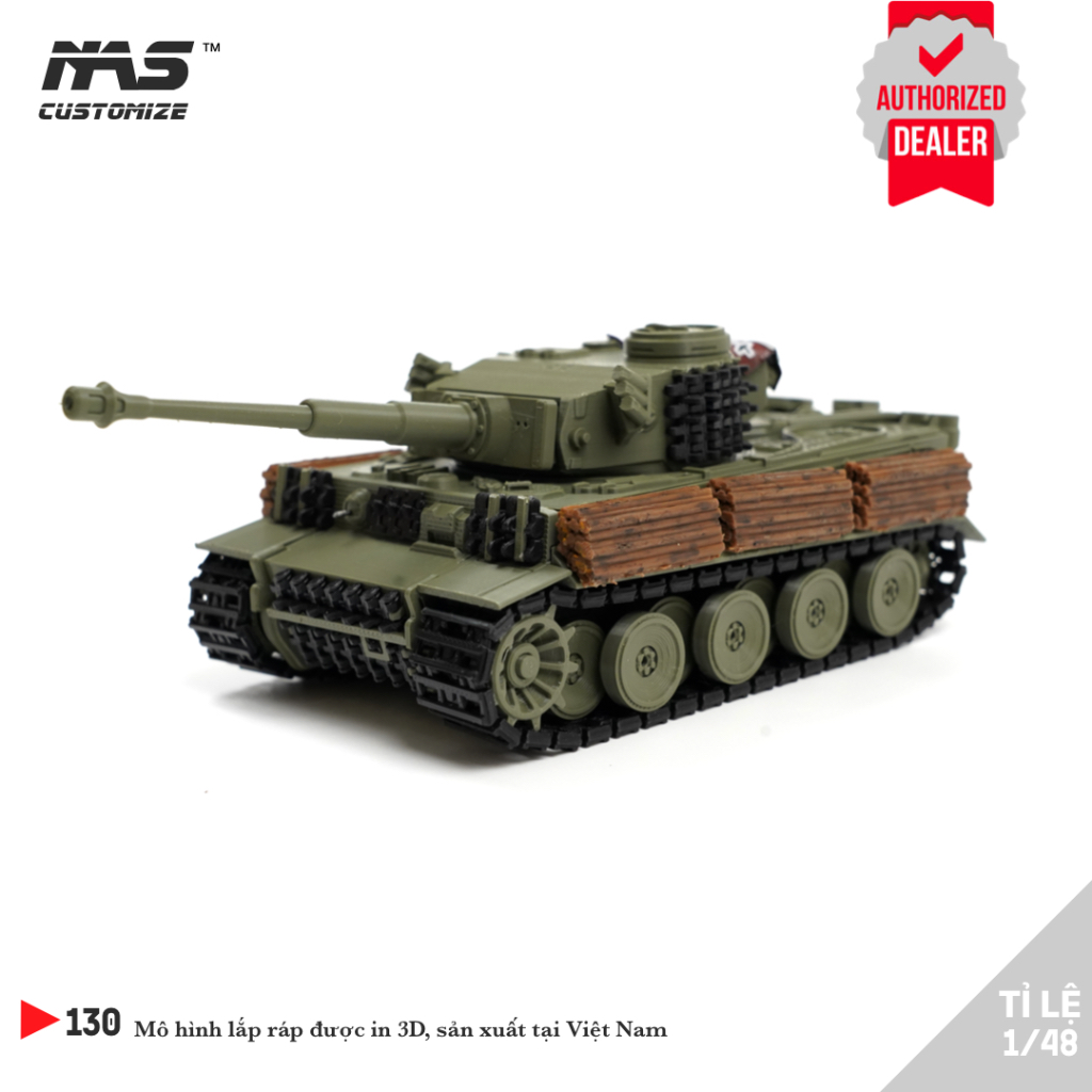 [NAS] Mô hình lắp ráp xe tank Đức Tiger OST 1/48, Mô hình quân sự xe tăng Đức Tiger OST tỉ lệ 1:48.