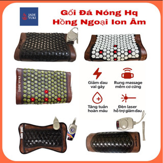   Gối Đá Nóng HQ Tourmalin Hồng Ngoại Ion Âm  Giảm Đau Vai Gáy – Ngủ ngon – Bảo Hành 1 năm 