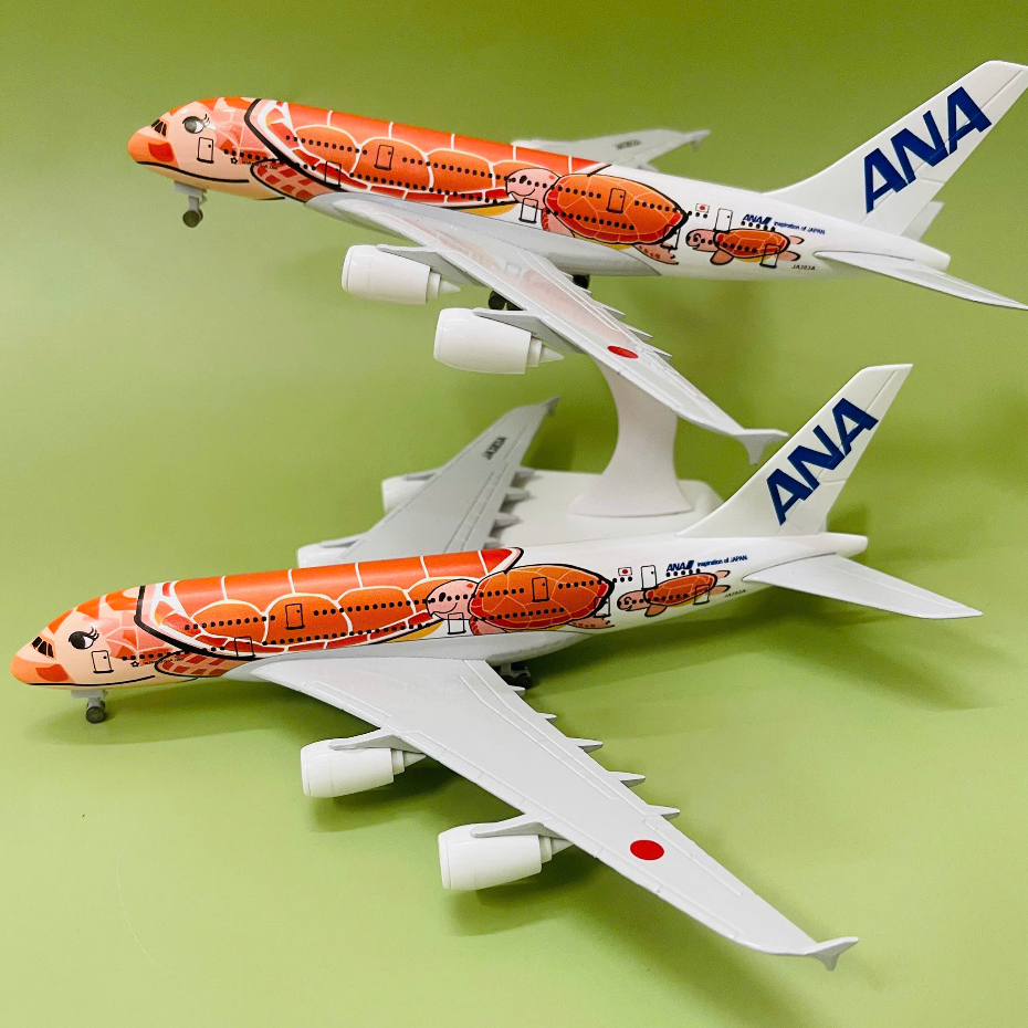 Máy bay Airbus A380-800 ANA Airbus Flying Honu | Họa tiết rùa cam KA LA – Quà tặng sưu tầm cao cấp |