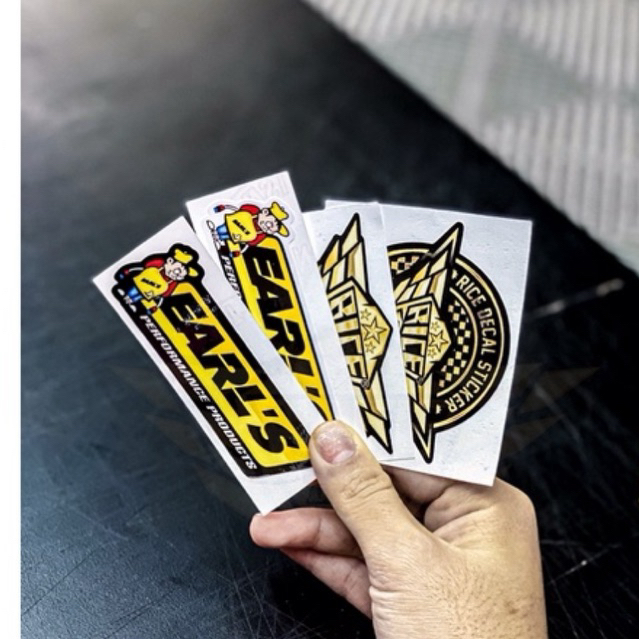 Tem dán sticker logo EARL'S Ricedecal