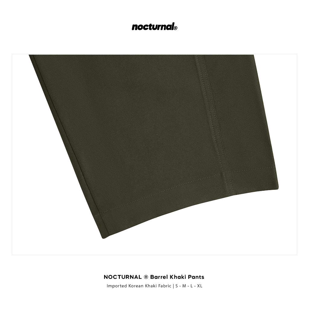 Quần Khaki Ống Cong NOCTURNAL Barrel Khaki Pants Nam Nữ Unisex Local Brand | BigBuy360 - bigbuy360.vn