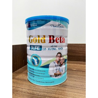  Sữa Xương Khớp Gold Beta Sure 900g - Sữa dành cho người già Ngăn ngừa Loãng Xương Tiểu Đường - Sữa cho người già 