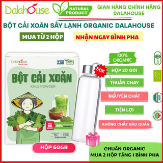  Bột Cải Xoăn - Cải Kale Dalahouse - Cải Kale Hữu Cơ Sấy Lạnh Dalahouse nguyên chất DATE MỚI NHẤT 