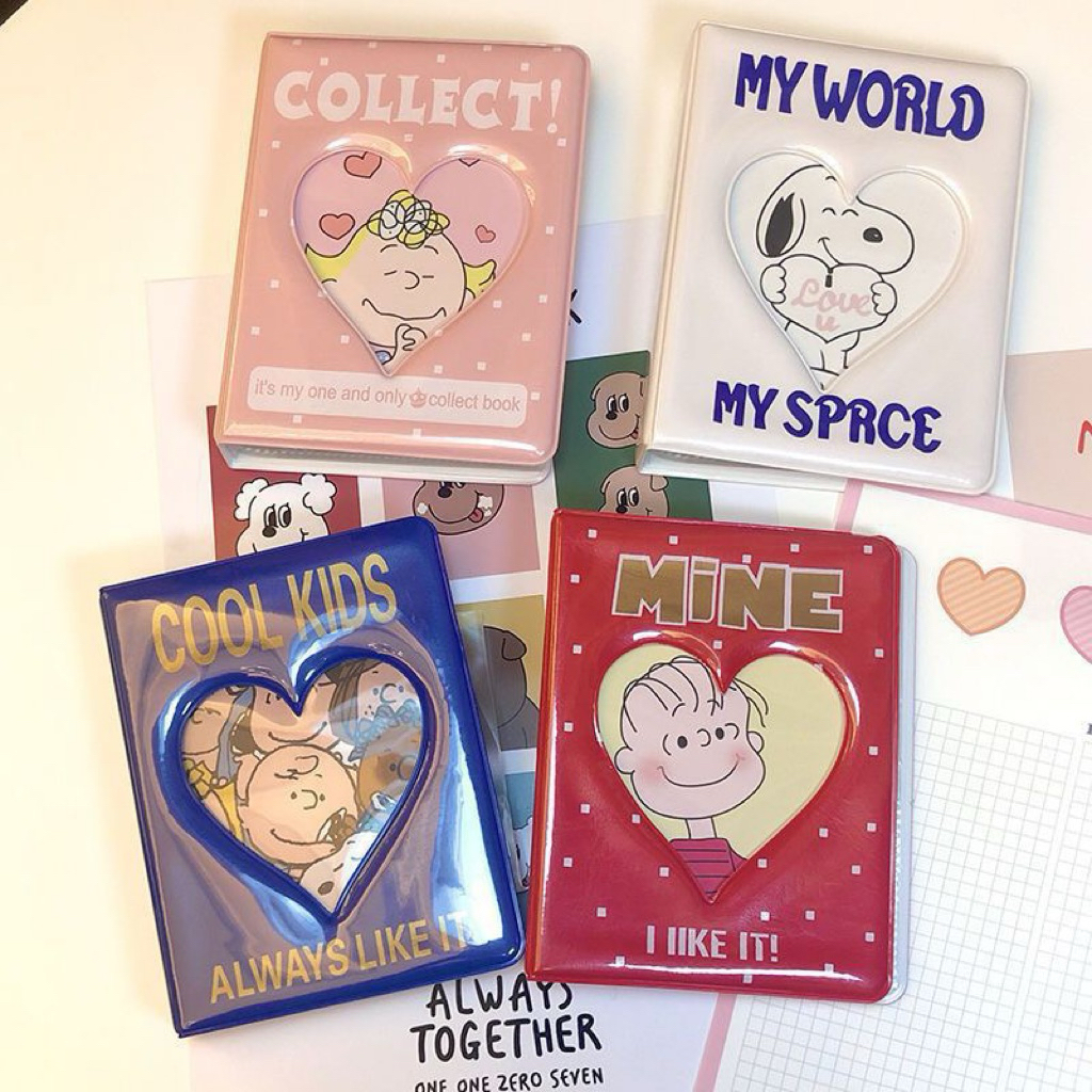 Album đựng ảnh photobooth hình trái tim chứa 64 ảnh