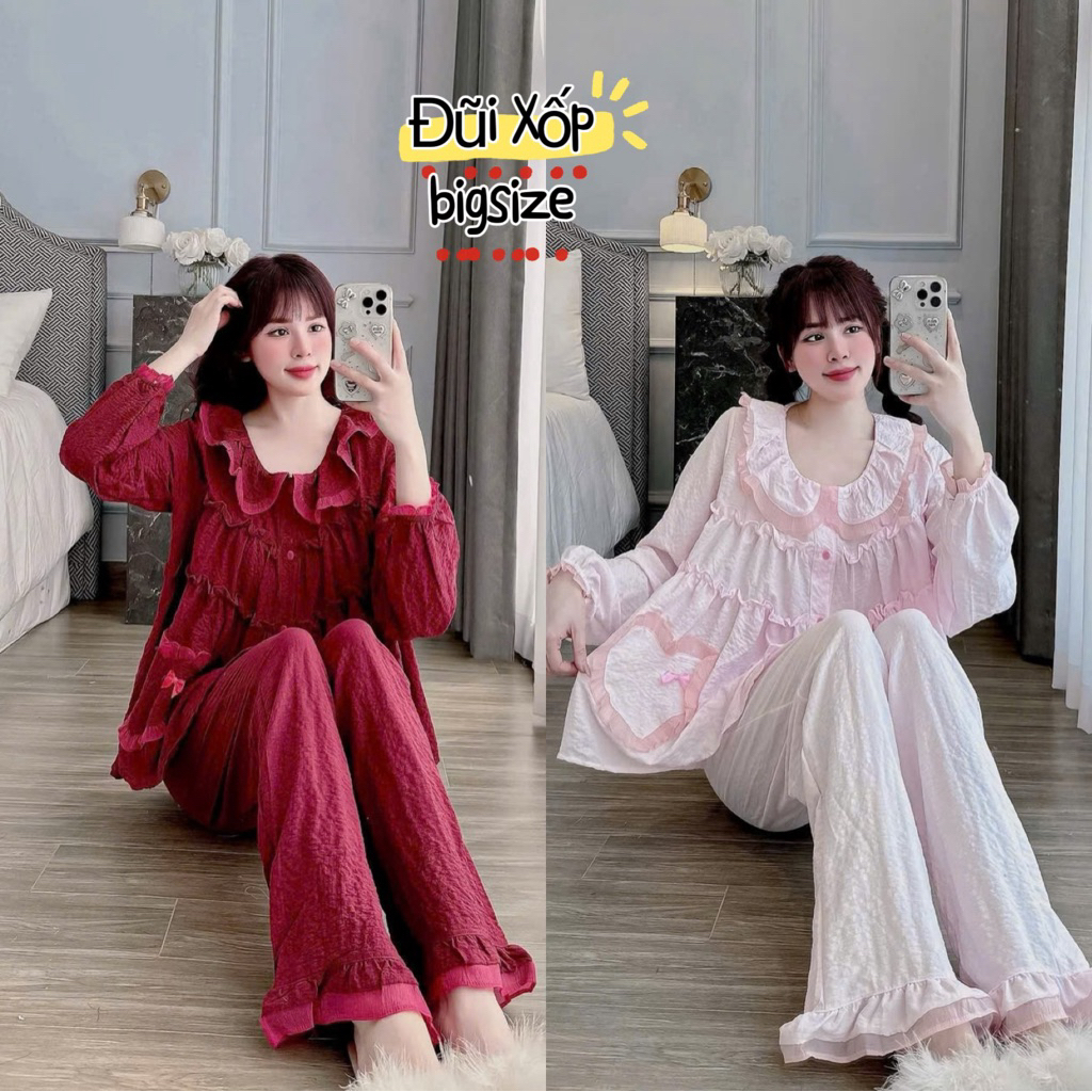 Đồ bộ Lụa bigsize in 5D Cao cấp 50-100kg