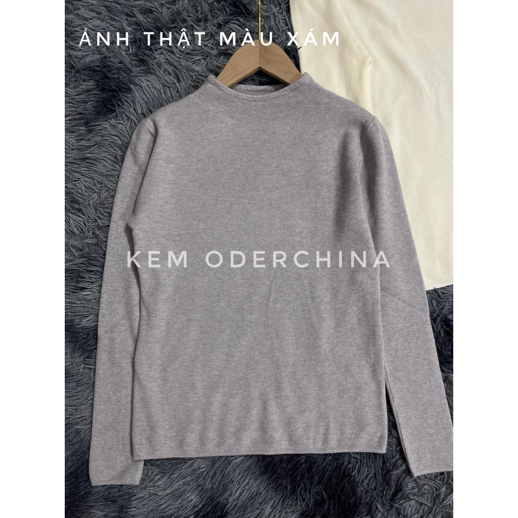 【Sẵn +Kèm Ảnh Shop】Áo Len Nữ Cổ Cao Giữ Nhiệt ,Áo Len Tăm Mềm Mịn Loại 1 Đẹp | BigBuy360 - bigbuy360.vn