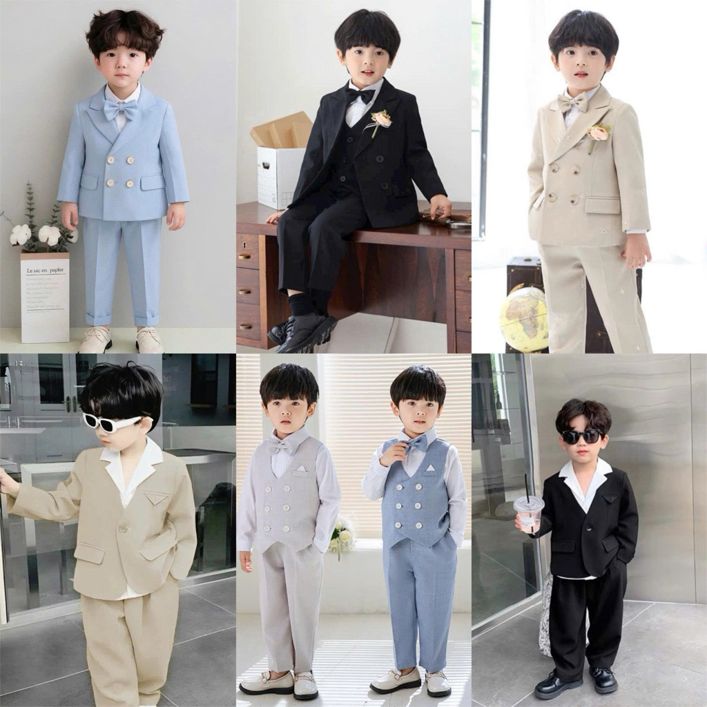  Bộ Vest Bé Trai Set Vest Bé Trai MyaKids 3 chi tiết phong cách Hàn Quốc Hàng Thiết Kế 