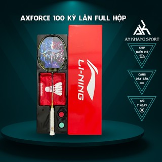  Vợt Cầu Lông Lining Axforce 100 Kì Lân Full Hộp - Căng Sẵn 11kg Max 13kg  Tặng Kèm 5 Phụ Kiện  
