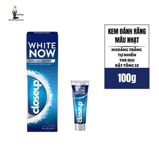 [TẶNG BÀN CHẢI]Kem Đánh Răng Closeup White now Khoáng Trắng Tự Nhiên Và Blue Sapphia Làm Trắng Răng Vị Bạc Hà 100g