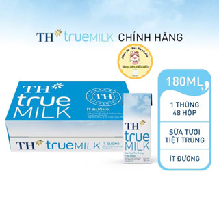 Sữa Tươi Ít Đường TH True Milk 180ml [Rẻ vô địch][Siêusale] hsd 1/26