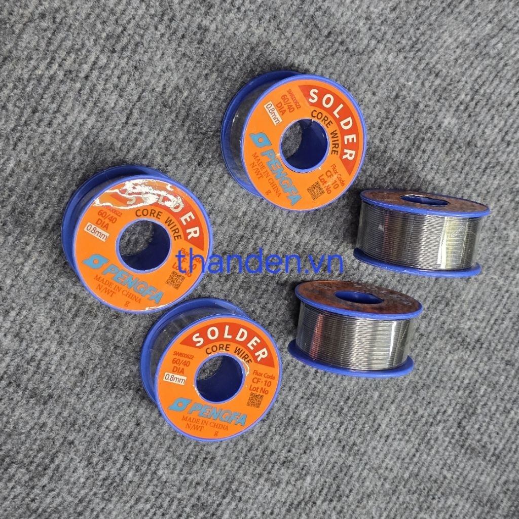 Thiếc hàn 0.8mm nhẹ lửa , mối hàn chất lượng , siêu bóng ( cuộn 100g ). Thiếc hàn 100g