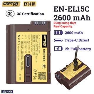  Nikon EN-EL15C Type-C 2600mAh | Pin máy ảnh sạc trực tiếp FB Nikon el15c el15 Z63 Zf Z8 Z52 Z5 Z6 Z7 Z7ii Z6ii D500 D800 