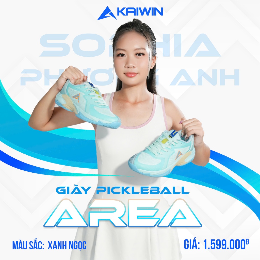 KAIWIN AREA – GIÀY PICKLEBALL  Dành cho Nữ ĐƯỢC NHIỀU VẬN ĐỘNG VIÊN TIN DÙNG