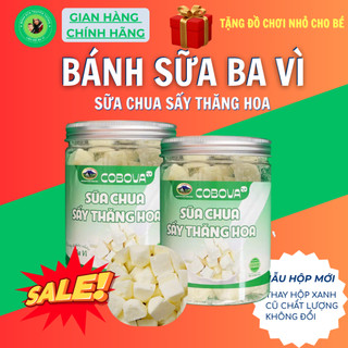  Hộp 100g Sữa Chua Sấy Thăng Hoa Nhà COBOVA Con Bò Vàng Ba Vì  Giòn Dụm Đậm Vị Sữa Chua Truyền Thống 