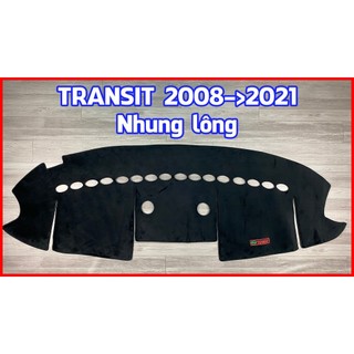 Thảm Taplo FORD TRANSIT bằng Nhung lông, Da vân Carbon, Da vân Gỗ
