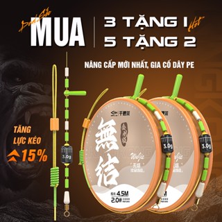 [Mua 3 Tặng 1] Trục Câu Đài KingKong Dây Câu Cá Buộc Sẵn QuanLiLai Bản Nâng Cấp Gia Cố Dây PE