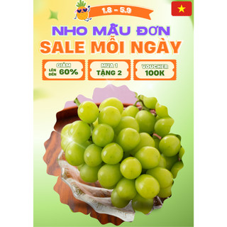[Hỏa Tốc HCM] Nho Mẫu Đơn Shine Muscat – Trái To, Ngọt Thanh, Thơm Mọng-Hộp 700g-1,1kg