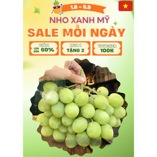 [Hỏa Tốc HCM] Nho Xanh Úc – Giòn Ngọt, Trái Cứng Tươi – Loại 1