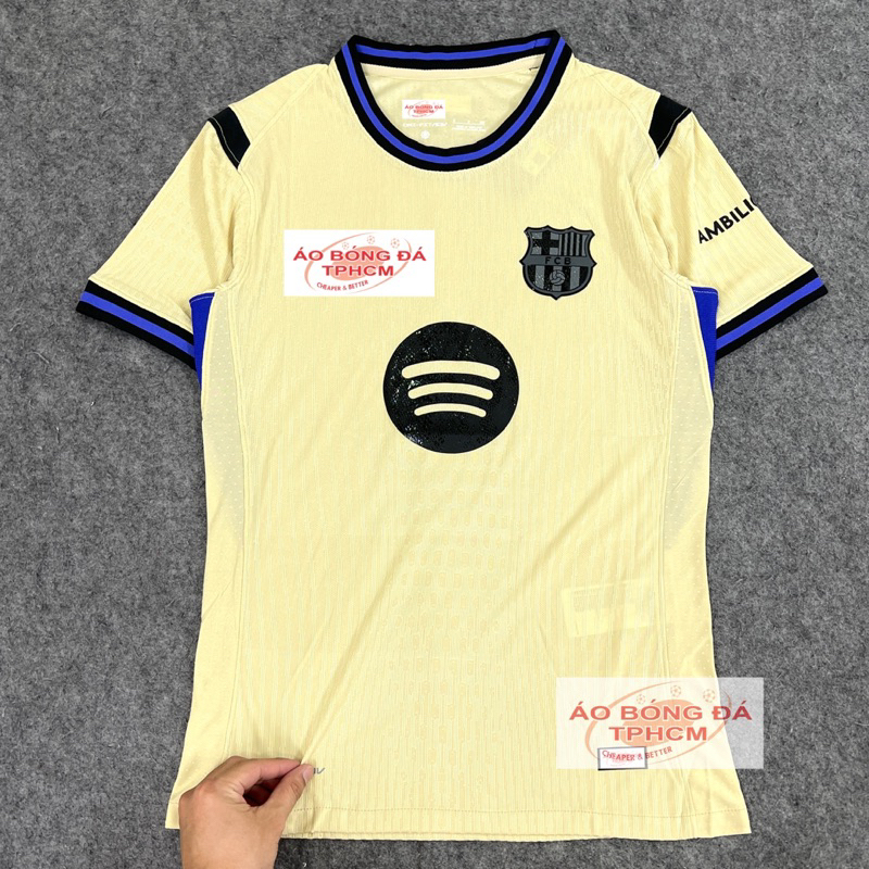 BARCA.mùa25/26 - Áo Bóng Đá bản PLAYER hàng Thái cao cấp -BARCA Kem