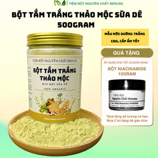 Bột tắm trắng thảo mộc Benuss 500Gr