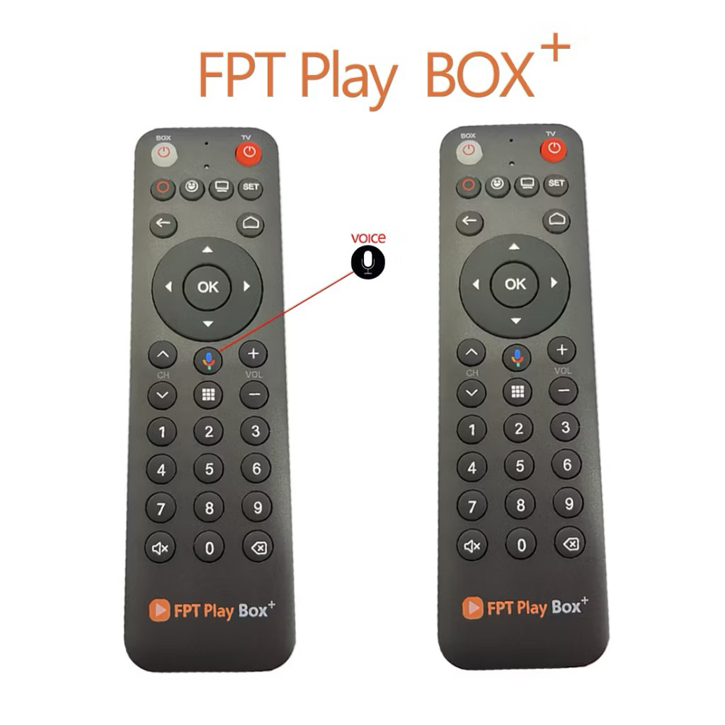 Remote Điều khiển đầu FPT PLAY BOX+ FOR 2022 650, 2021 T590, 2020 T550, S550, S500 , 2019 S400, 2018