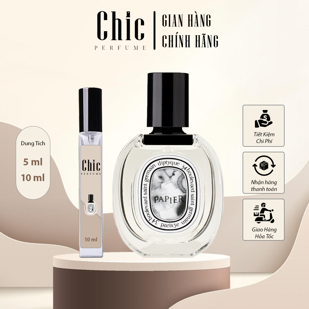 Nước Hoa Unisex L''eau Papier CHIC PERFUME EDP phong cách thu hút, hấp dẫn