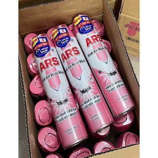 Thùng 24 Bình Xịt muỗi ARS Số 1 Nhật Bản chai to Không Mùi 600ml Hồng-Hàng Chính Hãng diệt GIÁN, KIẾN, RUỒI, MUỖI tốt