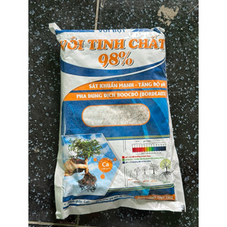 Vôi Tinh Thể - Gói 1Kg - Rửa vườn - Hỗn hợp Bordeaux